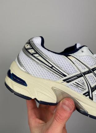 Мужские кроссовки asics gel 1130 белые с серым в сетку асикс весенние (b)4 фото