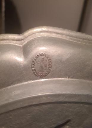 Тарелка настенная олово германия