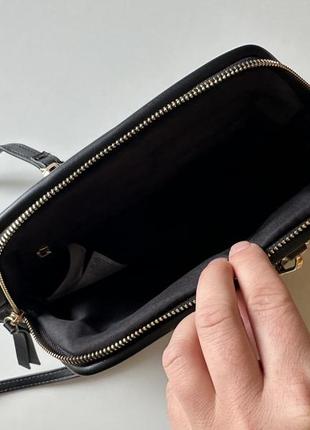 Чорна сумка кросс-боді, сумка на плече accessoires5 фото