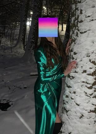 Женское длинное платье зеленом хвостом вечернее праздничное выпуск русалка костюм6 фото