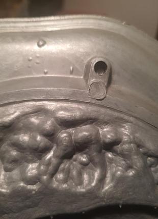 Винтажная тарелка настенная олово германия