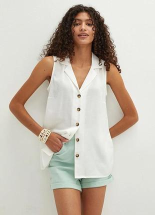Елегантна брендова атласна сорочка блуза на шудзиках від new jork