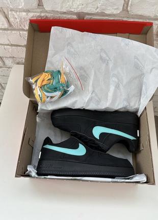 Кроссовки мужские nike tiffany air force one low найк тифани ейр форс черные n-10015 фото