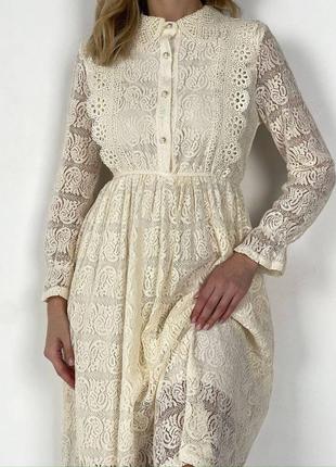 Необычное платье миди шифон свободного кроя с подкладкой