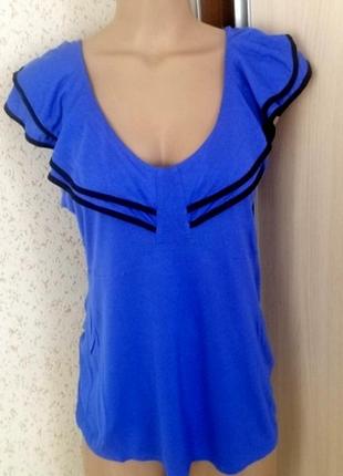 Футболка с рюшами р. 48-50