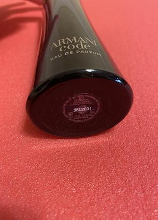 Новесенькі armani code eau de parfum giorgio armani 110ml. оригінал!3 фото