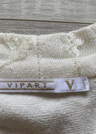 Платье белое теплое vipart 3