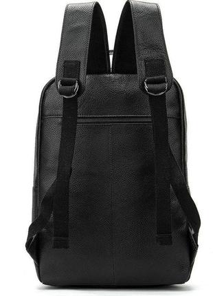 Рюкзак vintage 14696 кожаный черный4 фото