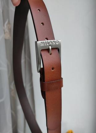 Шкіряний ремінь milano belts real leather