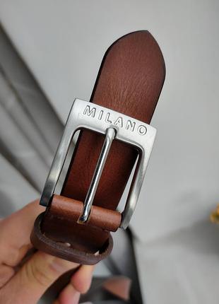 Кожаный ремень milano belts real leather