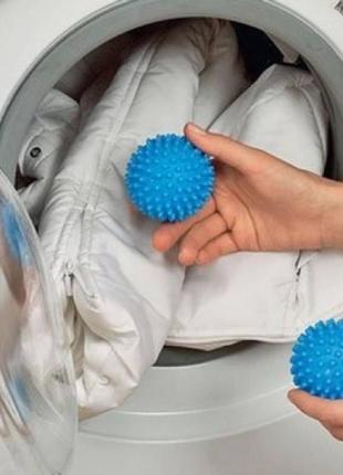 Кульки для прання білизни, пуховиків у пральній машині dryer balls 2 м'ячики в наборі2 фото