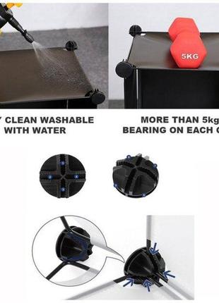 Складной шкаф storage cube cabinet мр 28-51 пластиковый шкаф – органайзер для вещей,...