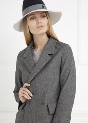 Фетровий капелюх федора комбінованого кольору з м'якими полями від h&m