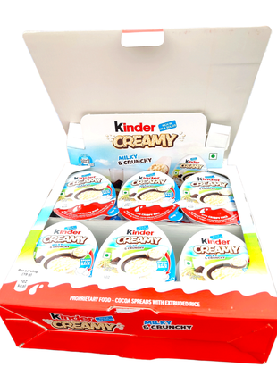Яйцо kinder creamy milky crunchy с воздушным рисом 19г

24 шт
