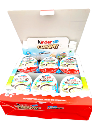 Яйце kinder creamy milky crunchy з повітряним рисом 19г

24 шт