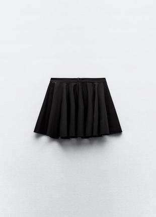 Короткая юбка со складками2 фото