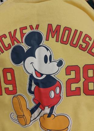 ❤️💛🩷 мега крутий короткий світшот mickey mouse2 фото