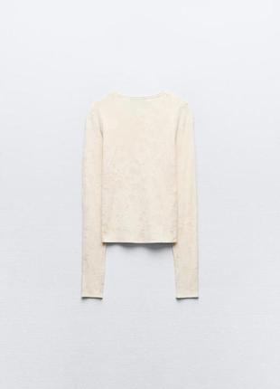 Трикотажний светр із плямистою текстурою6 фото