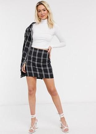 Міні спідниця в клітку new look