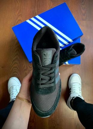 Кроссовки женские adidas originals iniki fleece termo black &amp; gray2 фото