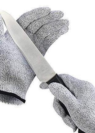 Перчатки от порезов cut resistant gloves порезостойкие защитные перчатки