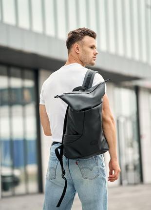 Чоловічий рюкзак ролл sambag rolltop x чорний5 фото