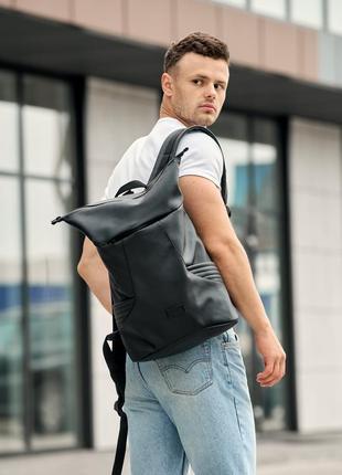 Чоловічий рюкзак ролл sambag rolltop x чорний1 фото
