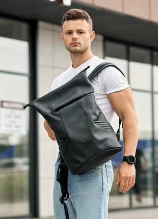 Чоловічий рюкзак ролл sambag rolltop x чорний3 фото