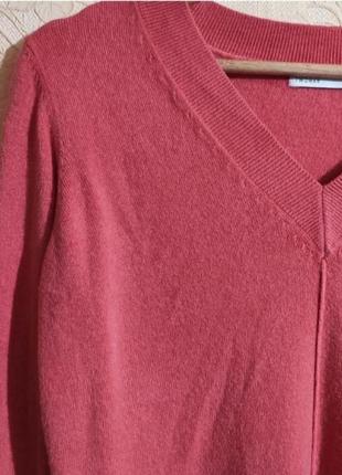 Удлиненный женский тонкий свитер papaya мягкий розовый5 фото
