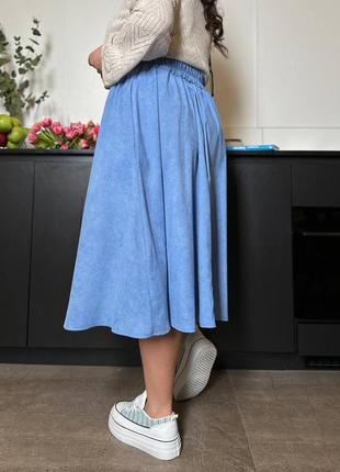 Стильная вельветовая юбка миди 
•модель# 2070

ткань микро вельвет на трикотажной основе5 фото