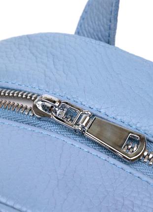 Кожаный женский рюкзак из натуральной кожи shvigel 16303 голубой6 фото