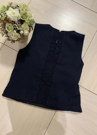 Шикарная кружевная топ-блуза, h&m, размер с/м9 фото