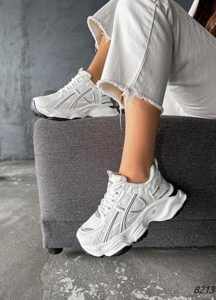 Розпродаж білі дуже круті кросівки на високій підошві5 фото