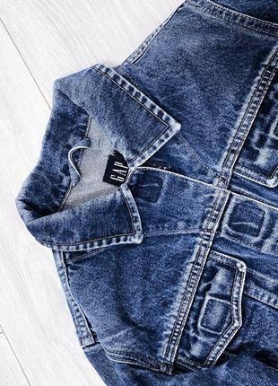 Винтажная джинсовка gap на липучках/варенка темно-синяя gap2 фото