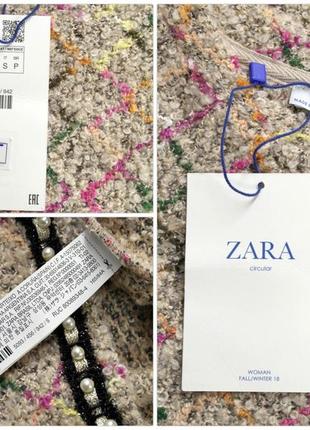 Новое брендовое платье "zara" букле. размер s.6 фото