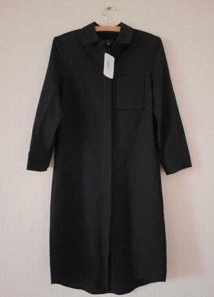 Сукня-сорочка cos, cos плаття, вовняна сукня-сорочка з кишенею8 фото