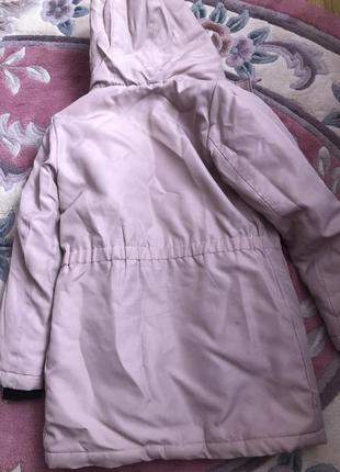 Куртка парка для девушки и красивой женки, бледно розовый цвет8 фото