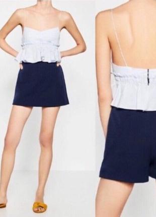 Комбез zara - шорты с имитацией юбки s1 фото