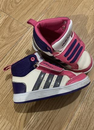 Кросівки adidas хайтопи на дівчинку 20 розмір 13 см