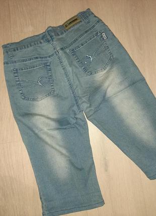 Тонкие джинсовые бриджи2 фото
