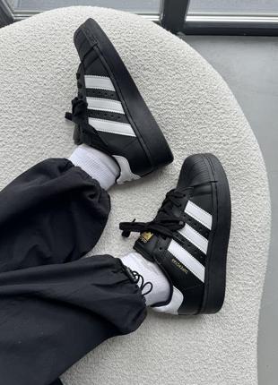 Кроссовки adidas superstar xlg black6 фото