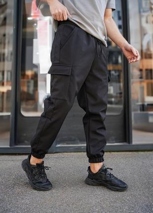 Чоловічі джогери на весну у чорному кольорі premium якості, стильні та зручні джогери на кожен день