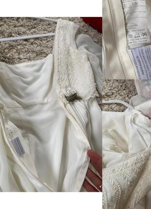 Невероятно красивое белое длинное платье свадебное/выпускное/фотосесия,imperial  италия,р.xs-s3 фото