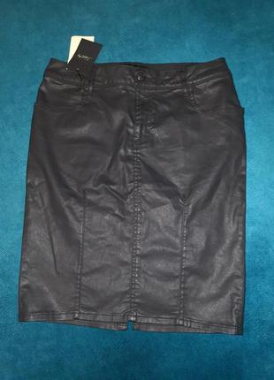 Стильная джинсовая юбка-карандаш school rag paris. размер 27, s.1 фото