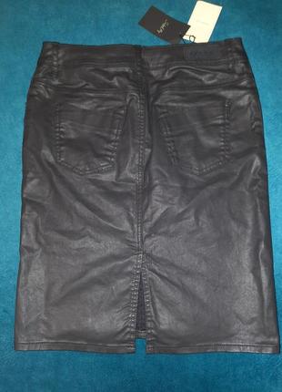 Стильная джинсовая юбка-карандаш school rag paris. размер 27, s.9 фото