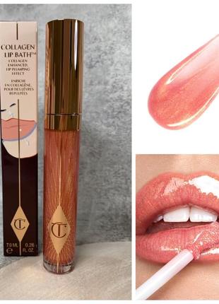 Оригінал колагеновий блиск для губ charlotte tilbury collagen lip bath відтінок peachy plump
