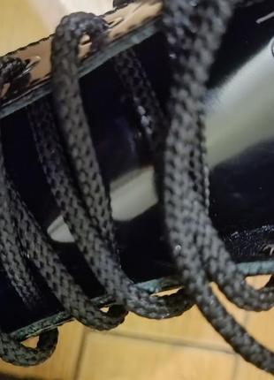 Ботинки оригинал кожаные на флисе wishot fleece forester черная кожа лоферы 14614 фото