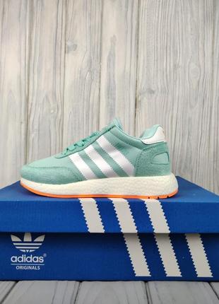 Adidas iniki turquoise orange4 фото