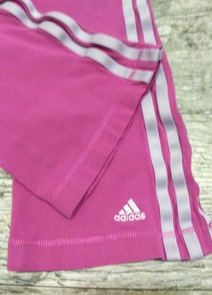 Спортивные штаны для девочки 4-5 лет adidas6 фото