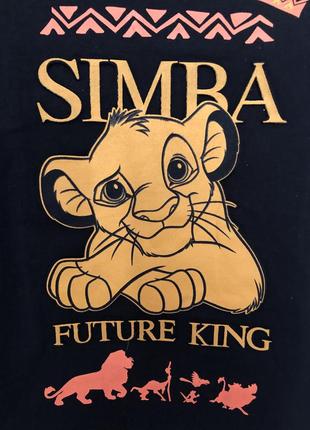 Яркая футболка принт simba / 3/4 роки2 фото